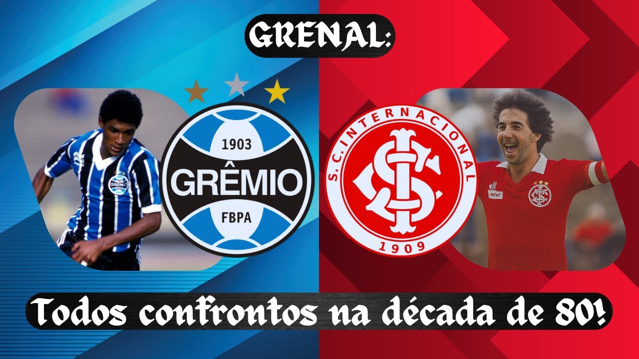 Grêmio x Internacional: Todos os clássicos da década de 80