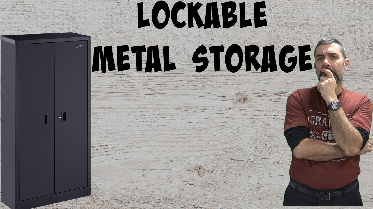 New Vevor Metal Cabinet for the shop. Nice lockable storage!