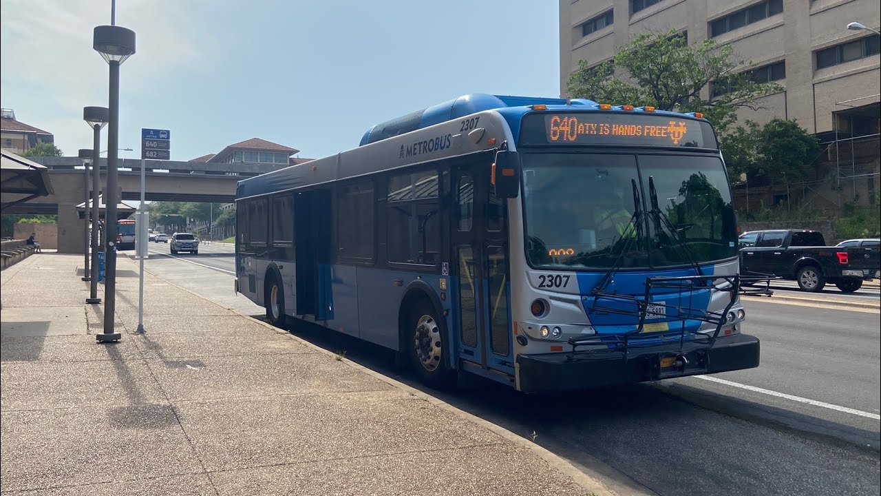 Riding Capital Metro (Route 640) UT Austin FULL CIRCULATOR RIDE #2307