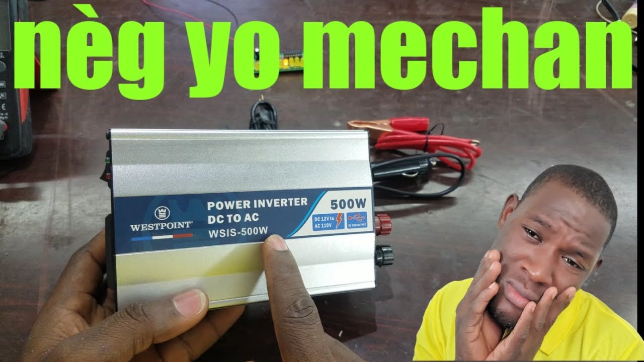 Oh!😭 Yo vann inverter sa pou 500w 🤨