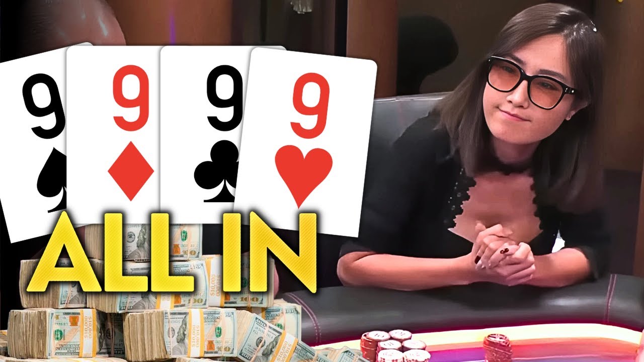 Poker Queen and Her QUADS Win LARGEST Pot at LIVE Cash Game