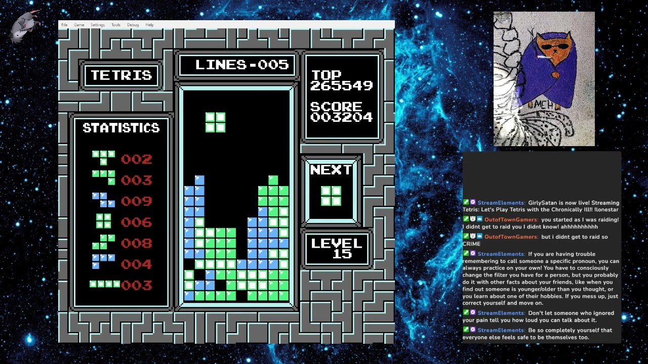 Let's Play Tetris with the Chronically Ill!! !lonestar