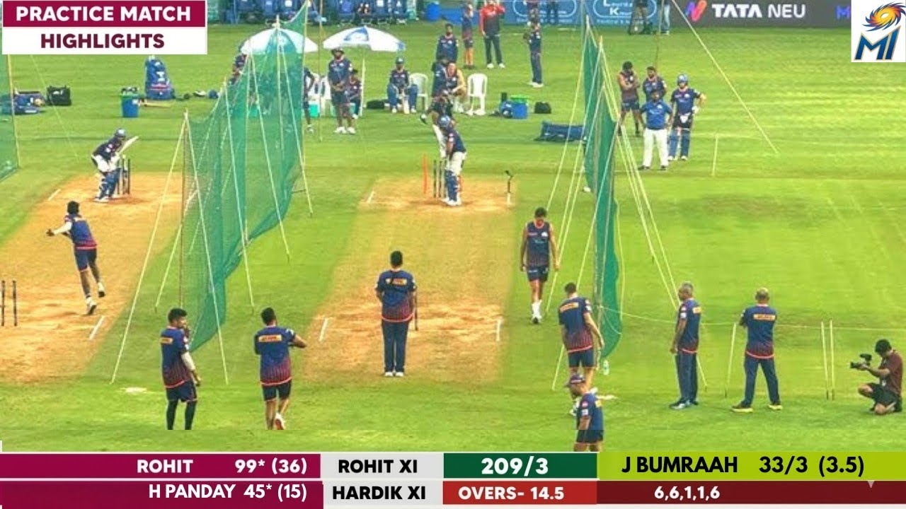 Mi Practice Match 2026 | ​Rohit is Back | Mi 2ND Practice Session 2026 | Mumbai Indians Practice |