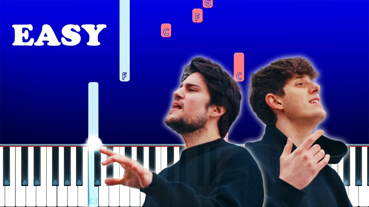 A Thousand Years (EASY Piano Tutorial) John Michael Howell, JVKE, and ZVC