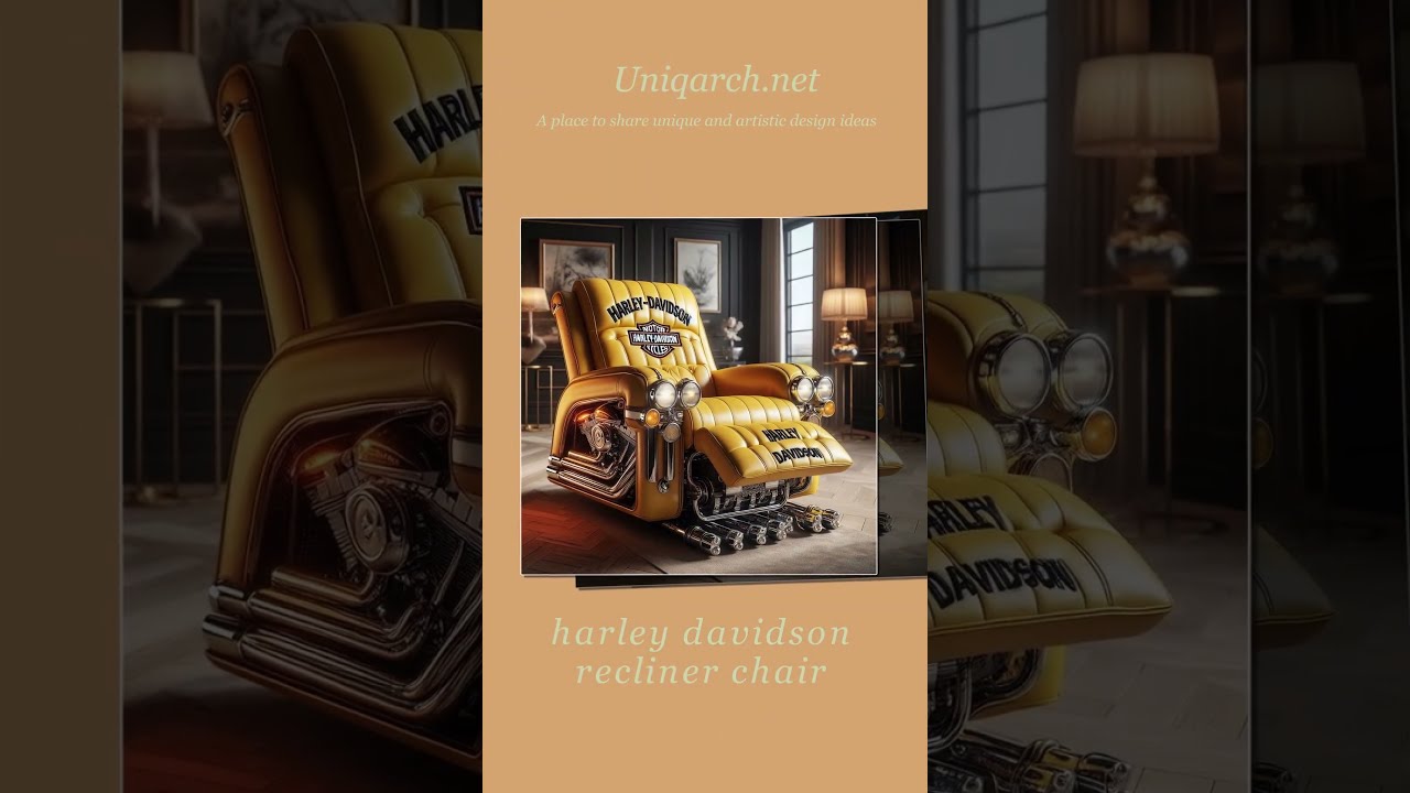 harley davidson recliner chair #inspiration #automobile #unique #homedecor #uniquecars #viralvideo