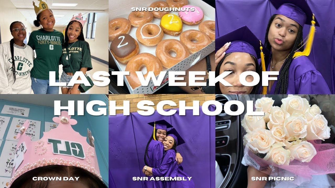 pov: IT'S YOUR LAST WEEK IN HIGH SCHOOL⎜last spirit week, snr crowns, cap  gown & more!!