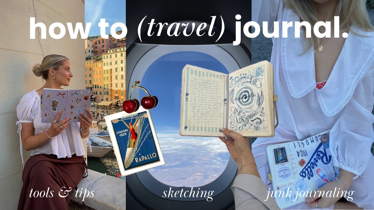 HOW TO TRAVEL JOURNAL ✈️  junk journaling, sketching, tools & tips