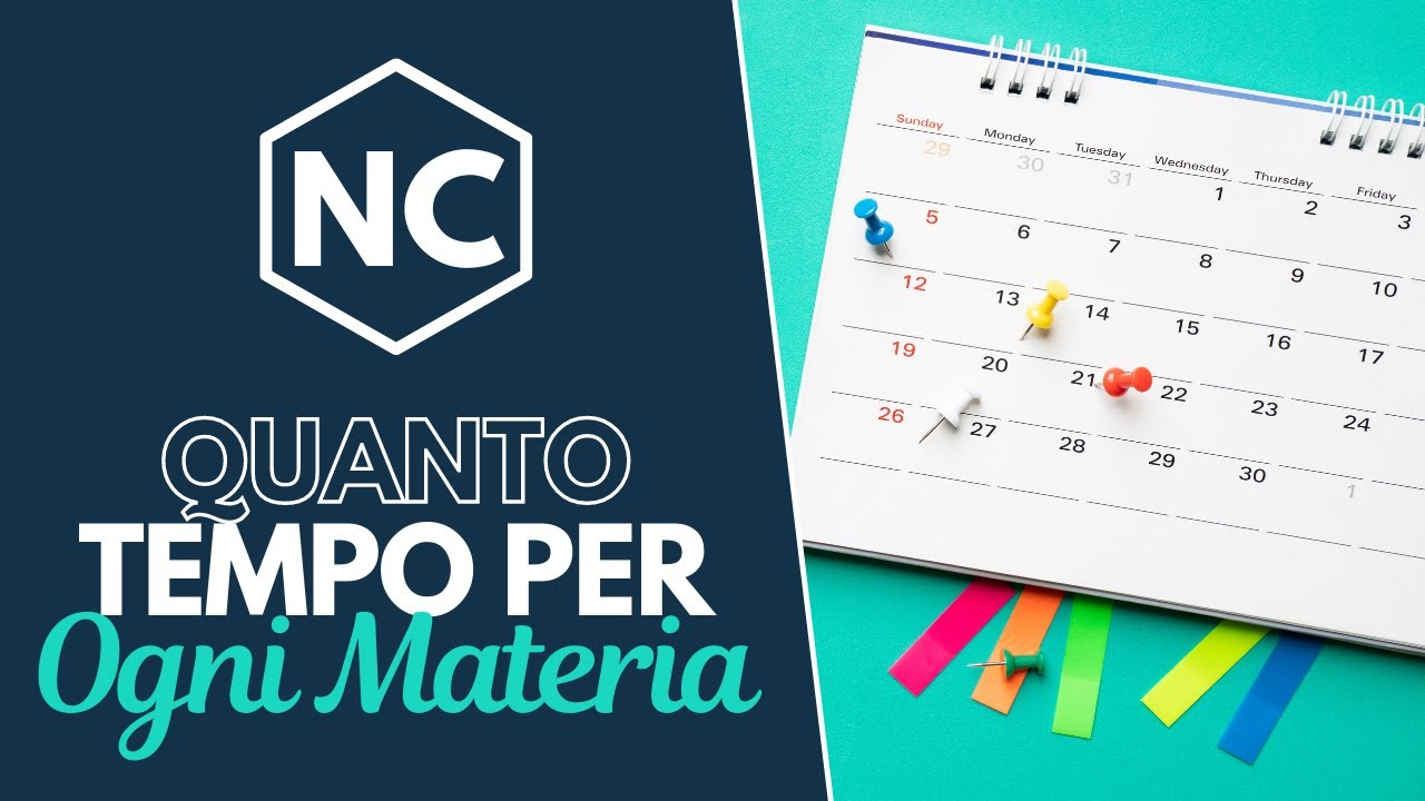 Come Capire in QUANTO TEMPO Preparare una Materia
