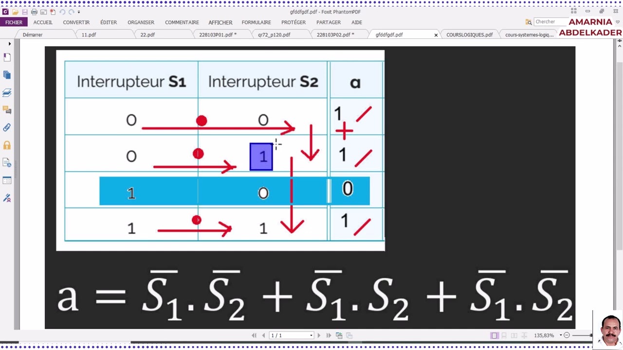 apprendre  circuit wizard2 003logique combinatoire 003 par AMARNIA ABDELKADER