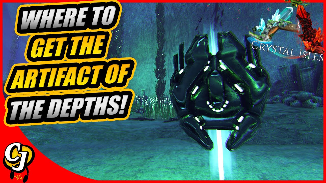 Where To Find The ARTIFACT Of The DEPTHS On The CRYSTAL ISLES Map!! || Ark Crystal Isles!!