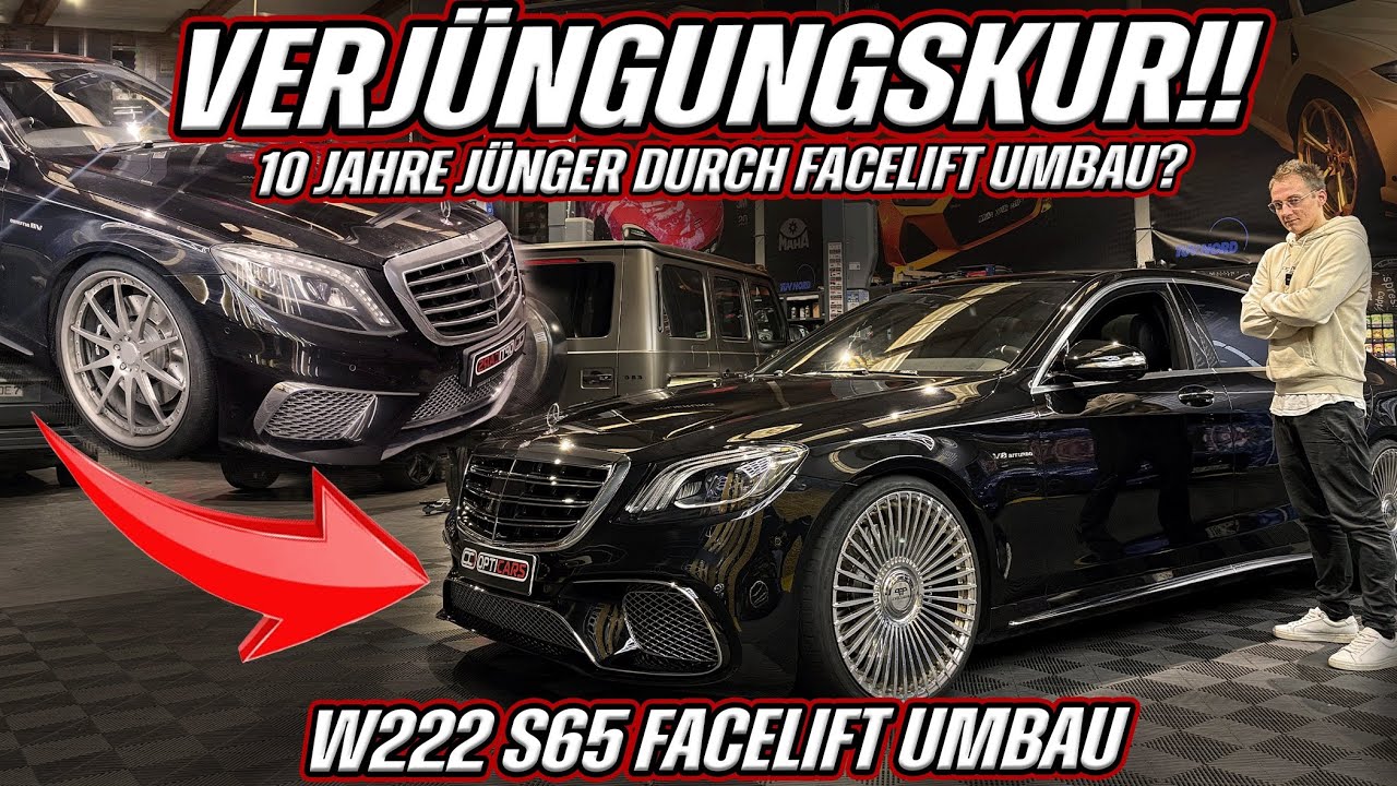 OPTICARS | Mercedes S63 AMG Umbau ➡️ S65 MOPF / Facelift OPTIK + 22“ PP Exclusive MV40 | W222 V222