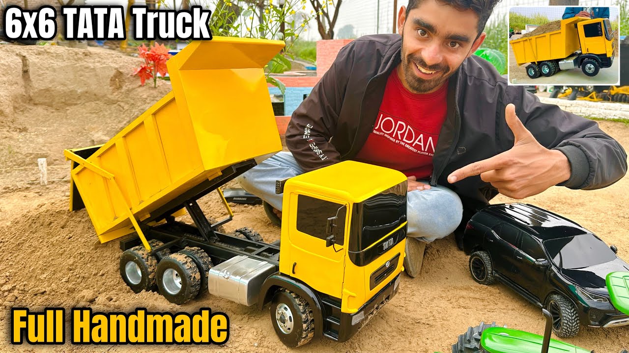 Making 6x6 TATA Truck using pvc pipe -@Aakash946