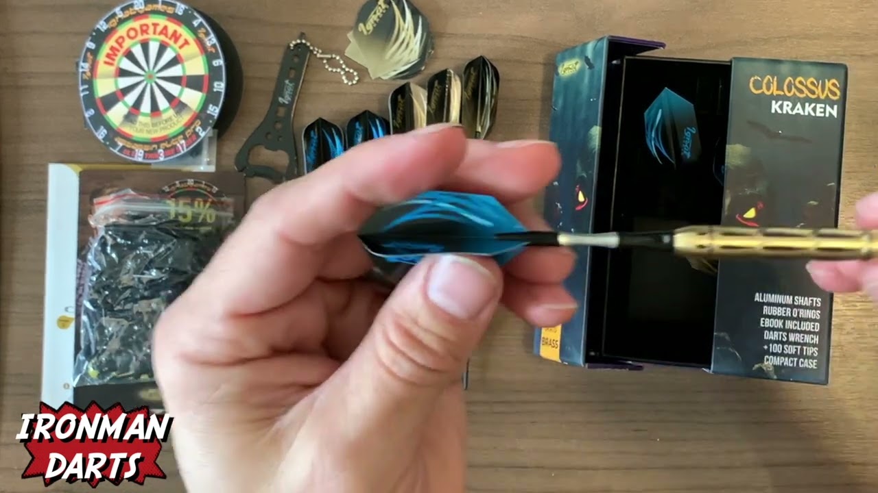 Unboxing and Demo: Colossus KRAKEN Brass Soft Tip Darts Review