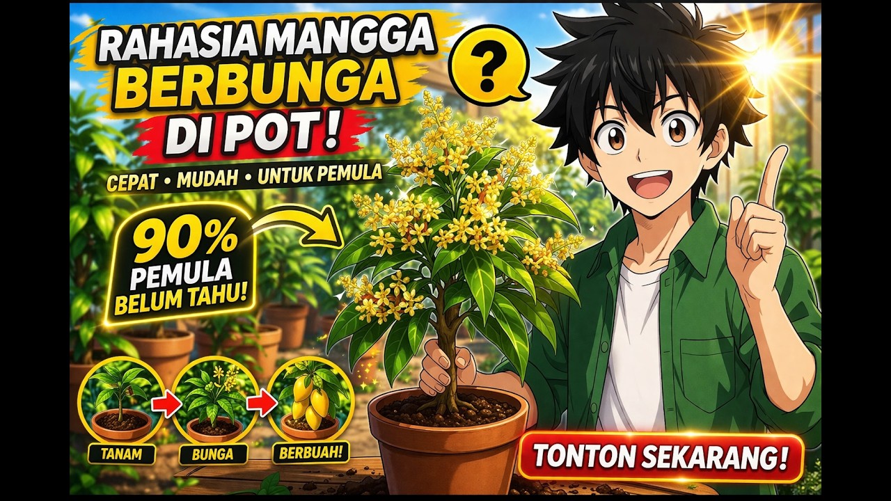 Rahasia Mangga Cepat Berbunga di Pot, 90% Pemula Belum Tahu!