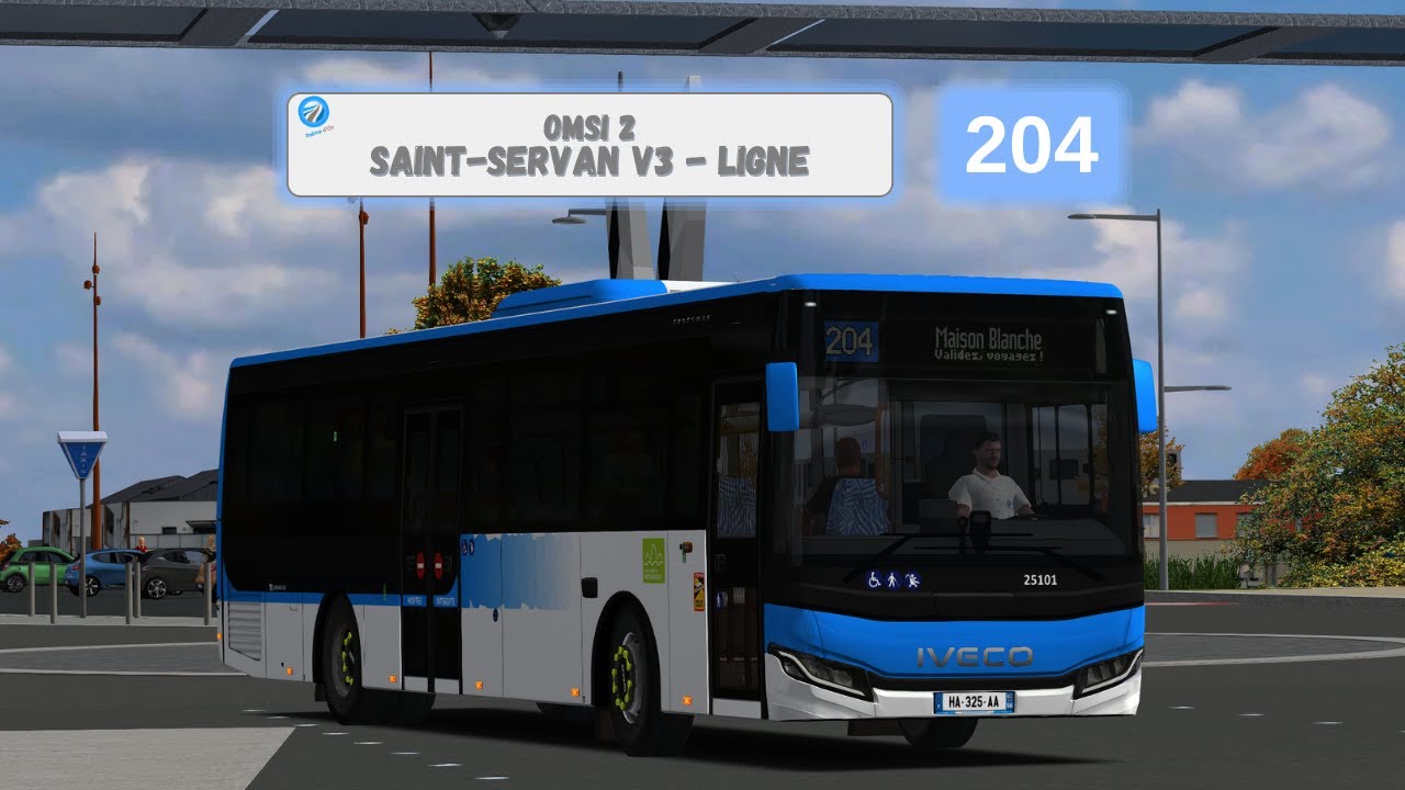 Omsi 2 | Saint-Servan V3 - Ligne 204 Maison Blanche | Nouvelle Face Avant ! Iveco Crossway LE NF