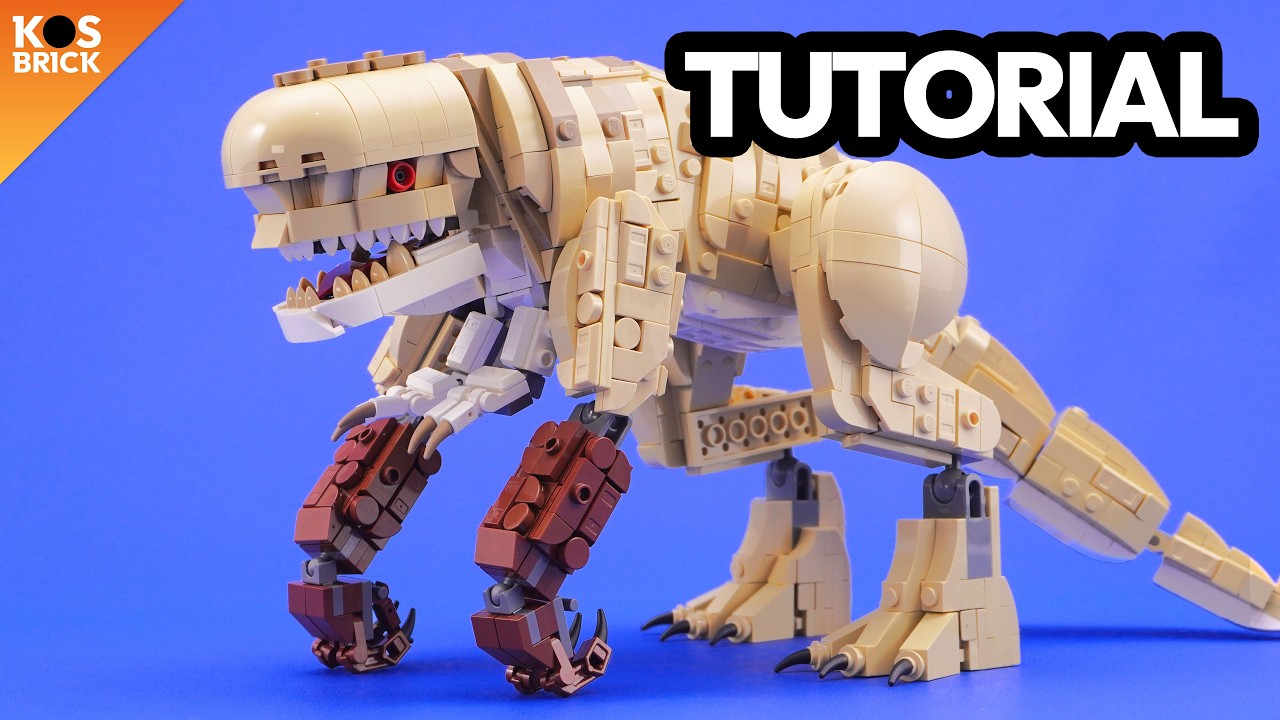 Lego Tutorial: D-REX / DISTORTUS REX from Jurassic World Rebirth