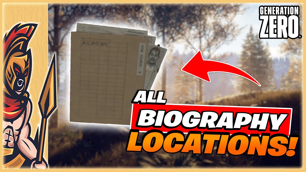 All Character Biography Locations | Generation Zero Collectable Guide