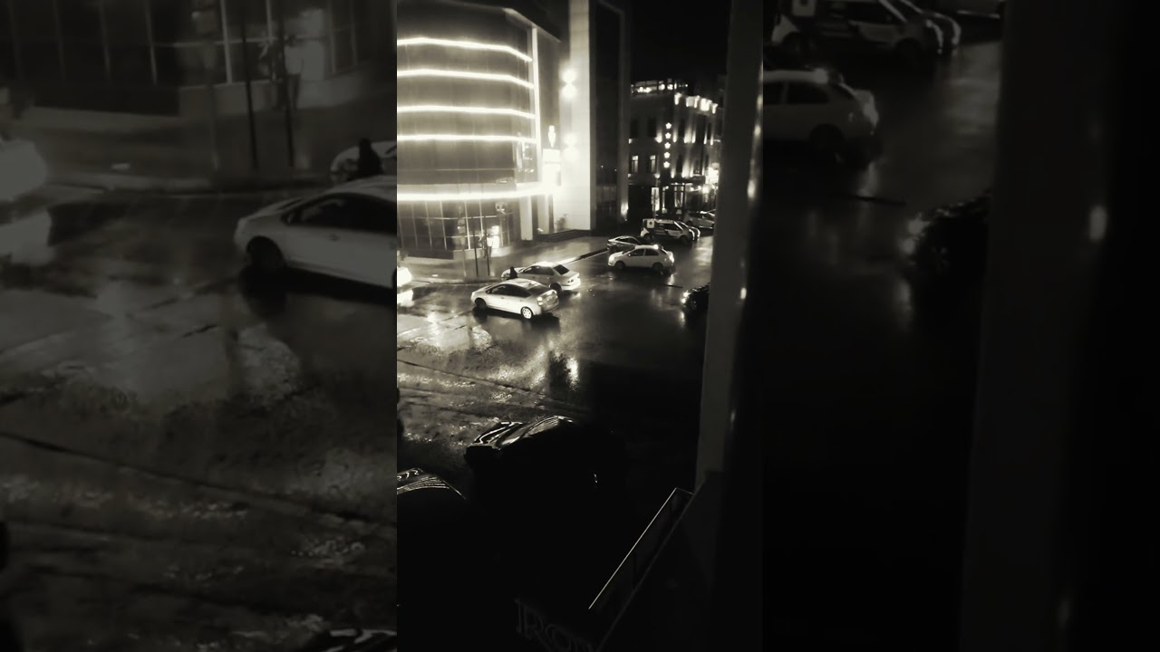 Surreal rainy summer NIGHT #blazer  in Baku🌨🌧