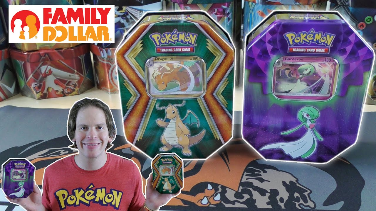 Family Dollar Pokemon Card Tin Opening