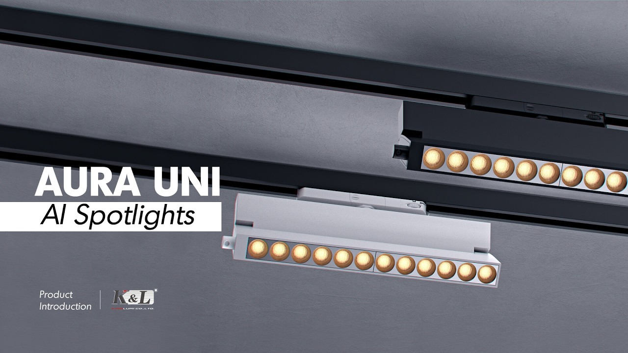 AURA Uni Spotlights – Smart Lighting with AI-Powered Color Sensor