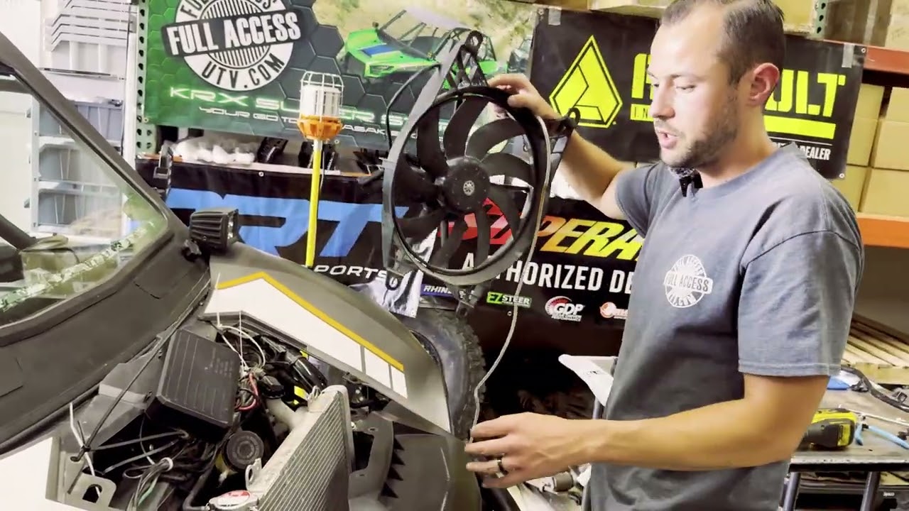 Full Access UTV Kawasaki KRX and KRX4 1000 Radiator Fan Kit Upgrade