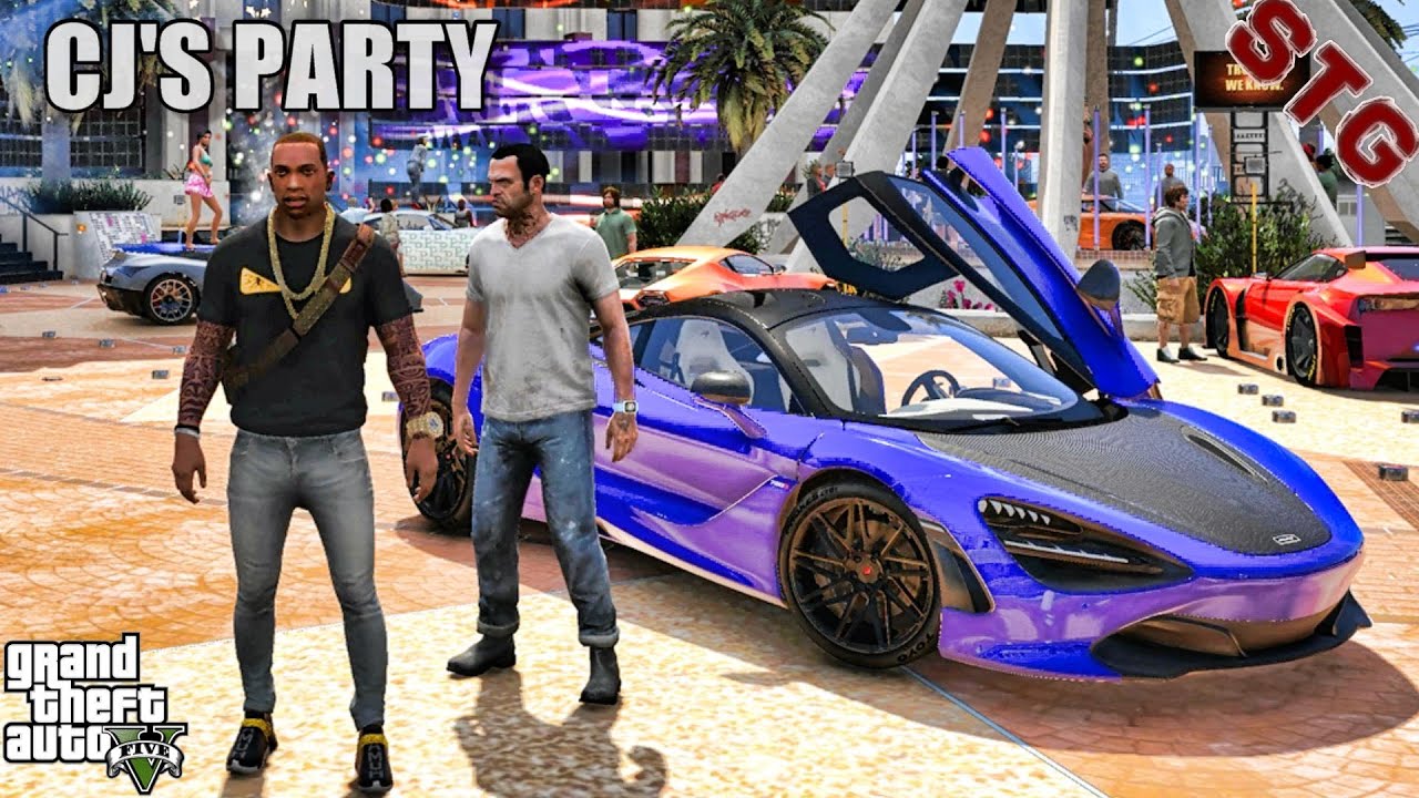 TREVOR BLOCK PARTY (GTA 5 CJ MODS)