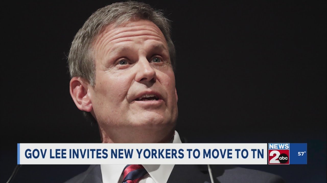 Gov. Bill Lee invites New Yorkers to move to Tennessee