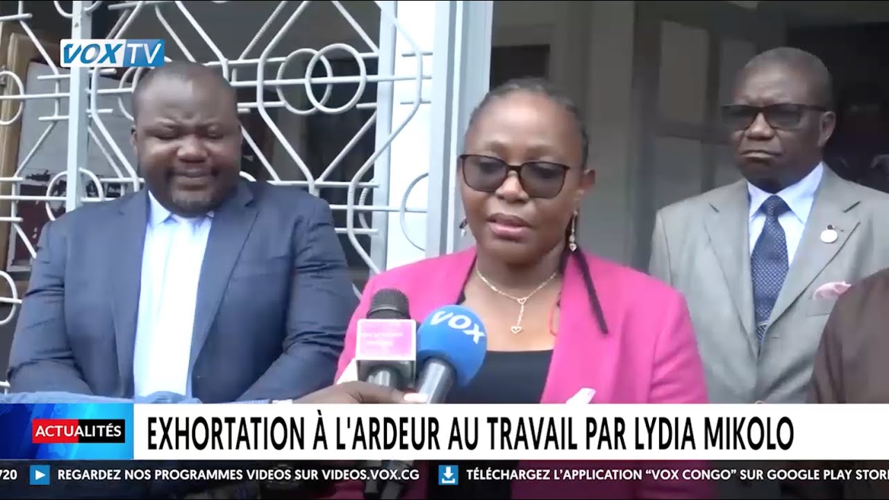 Exhortation à l'ardeur au travail par Lydia Mikolo