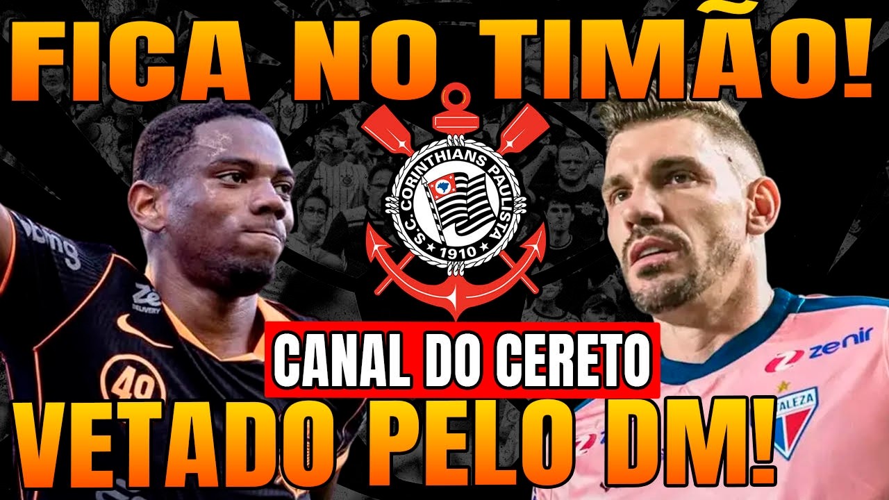 ANDRÉ FICA NO CORINTHIANS! JOÃO RICARDO NÃO VEM MAIS PARA O TIMÃO!