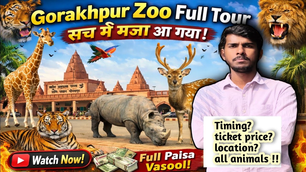 😱Gorakhpur Zoo Vlog 🌿💕| Tiger 🐯 Lion 🦁 Deer 🦌 | Complete Tour & My Experience #traveler manzoor 