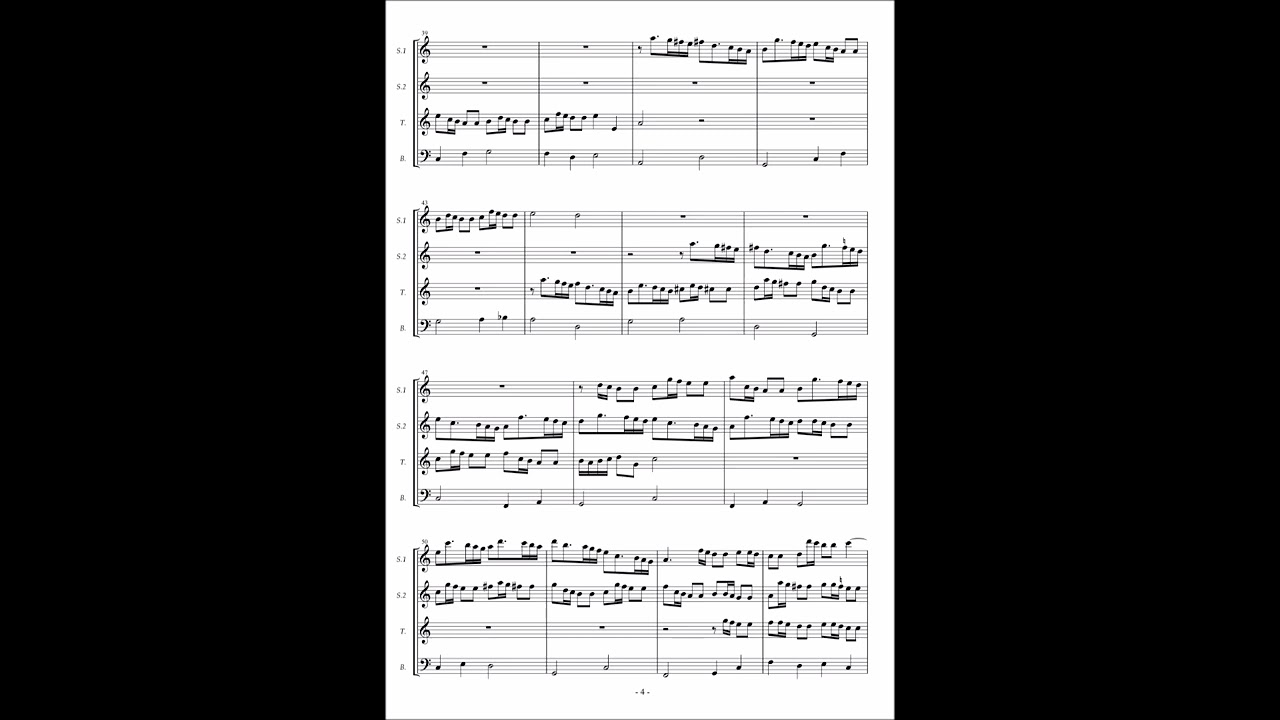 Partiturbuch Ludwig No.74 [David Pohle] Sonata à.3 2 Violini e Basso