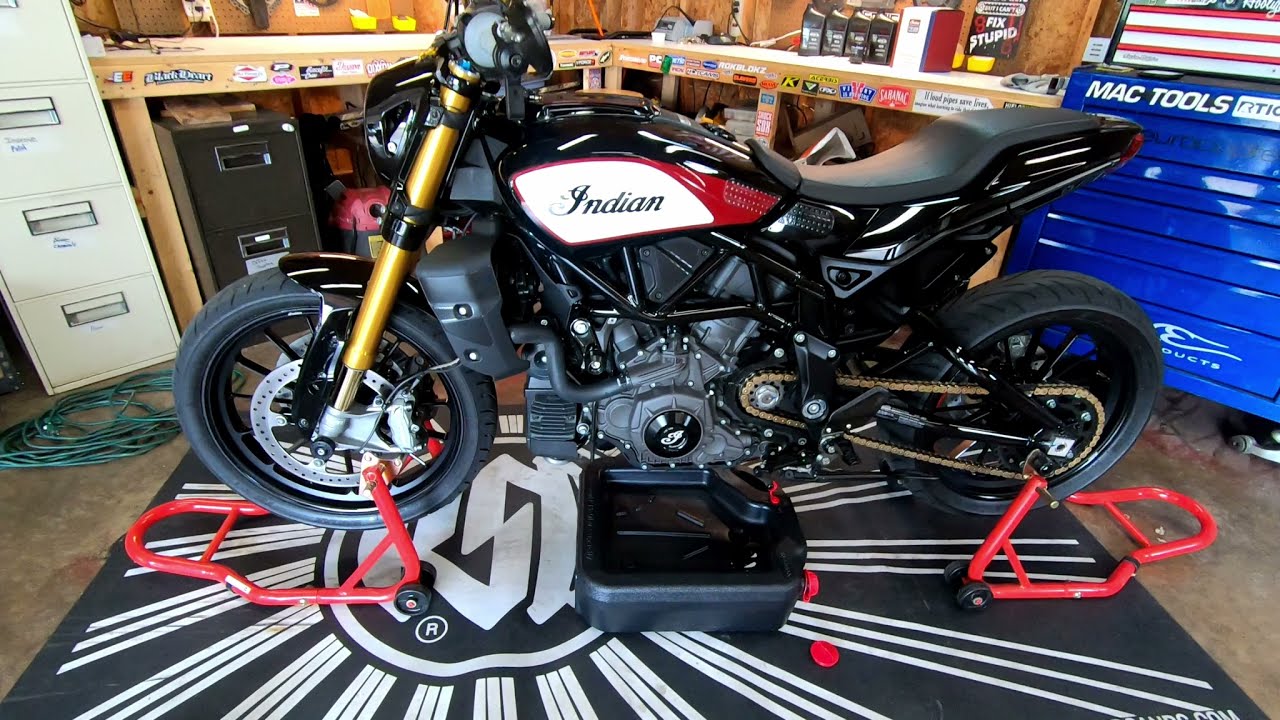 Быстрая и простая замена масла в Indian Motorcycle FTR 1200