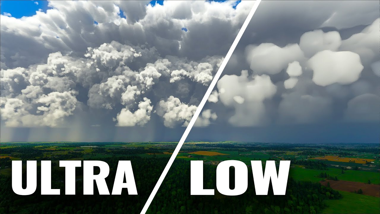 Side by Side Graphic Setting Comparison - Microsoft Flight Sim 2020