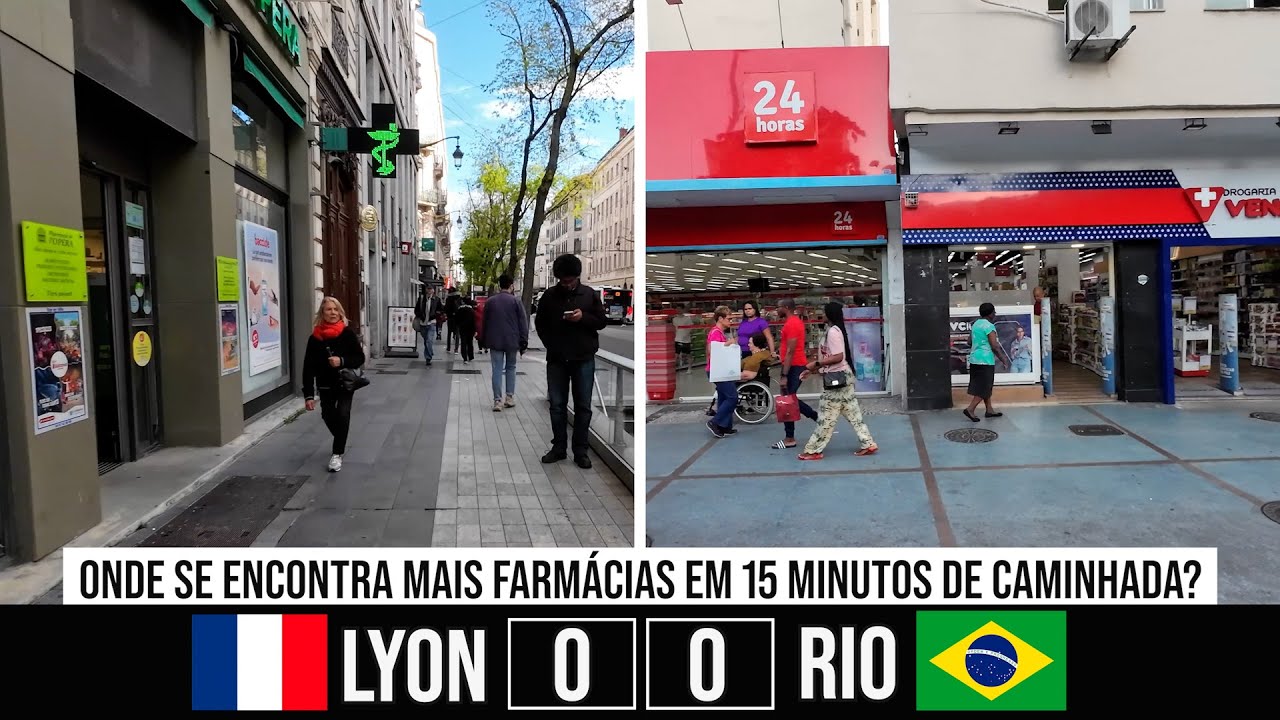 A assustadora comparação das farmácias entre Brasil e França