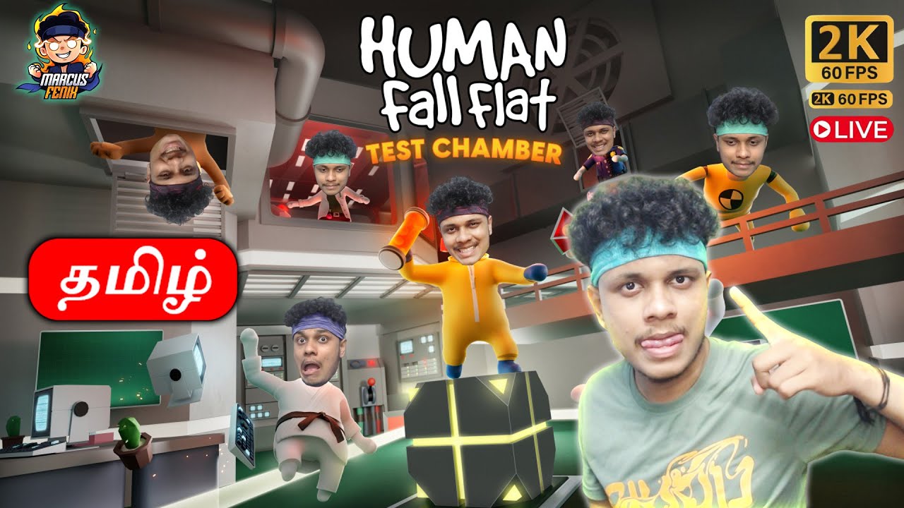 Human Fall Flat Tamil LIVE 🔴 Funny Gameplay with Viewers 😂 | Marcus Fenix Gaming