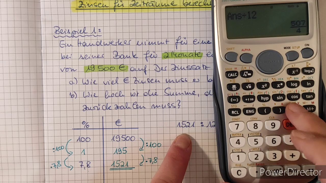 Zinsen für Zeiträume berechnen ohne Formel