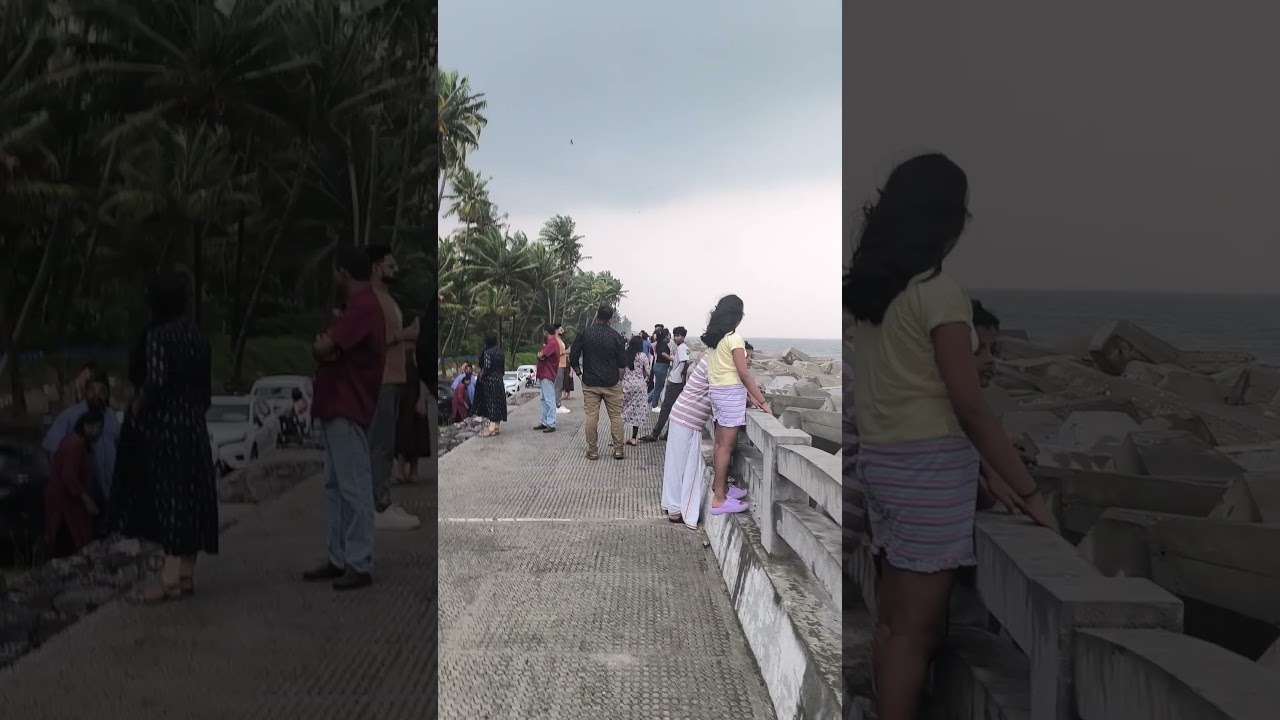 Chellanam Beach Walk #chellanam #chellanambeach