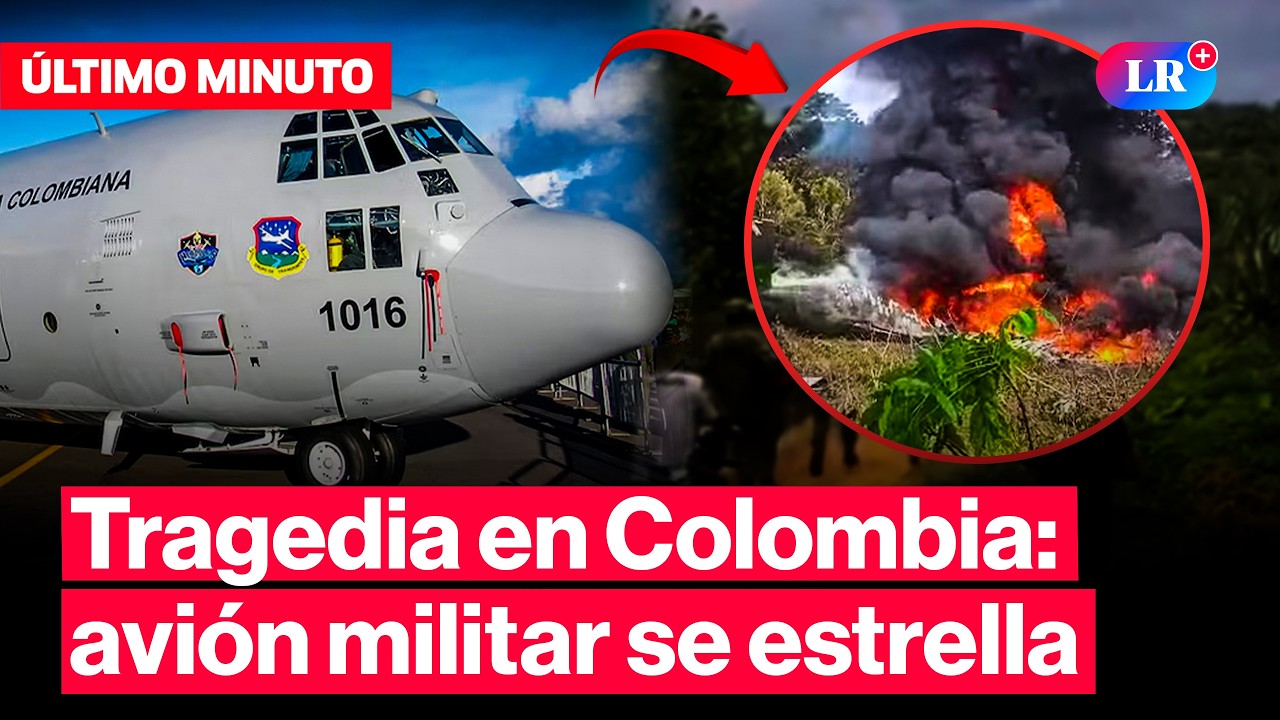 Tragedia en P. Legu&iacute;zamo: avi&oacute;n se estrella en Colombia con 114 soldados a bordo | #LR