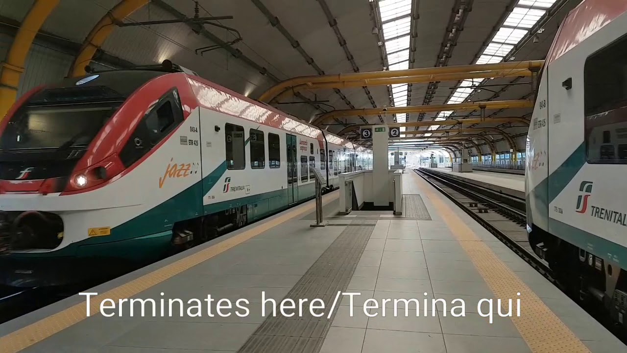 Trains at/Treni a Fiumicino Aeroporto 20/8/19