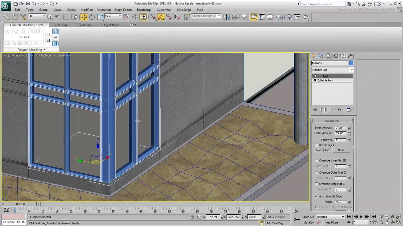Modeling Techniques in 3ds Max - Part 3 - Curtain Walls
