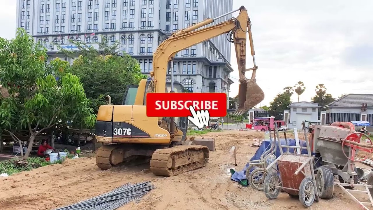 Excavator digging Date 12 February 2026