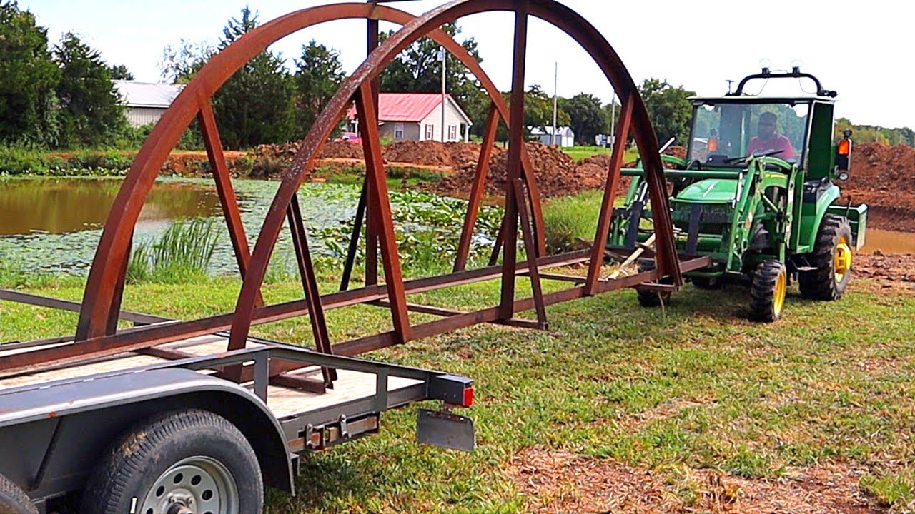Picking Up a Bridge for the Pond from Larry's Country Creations