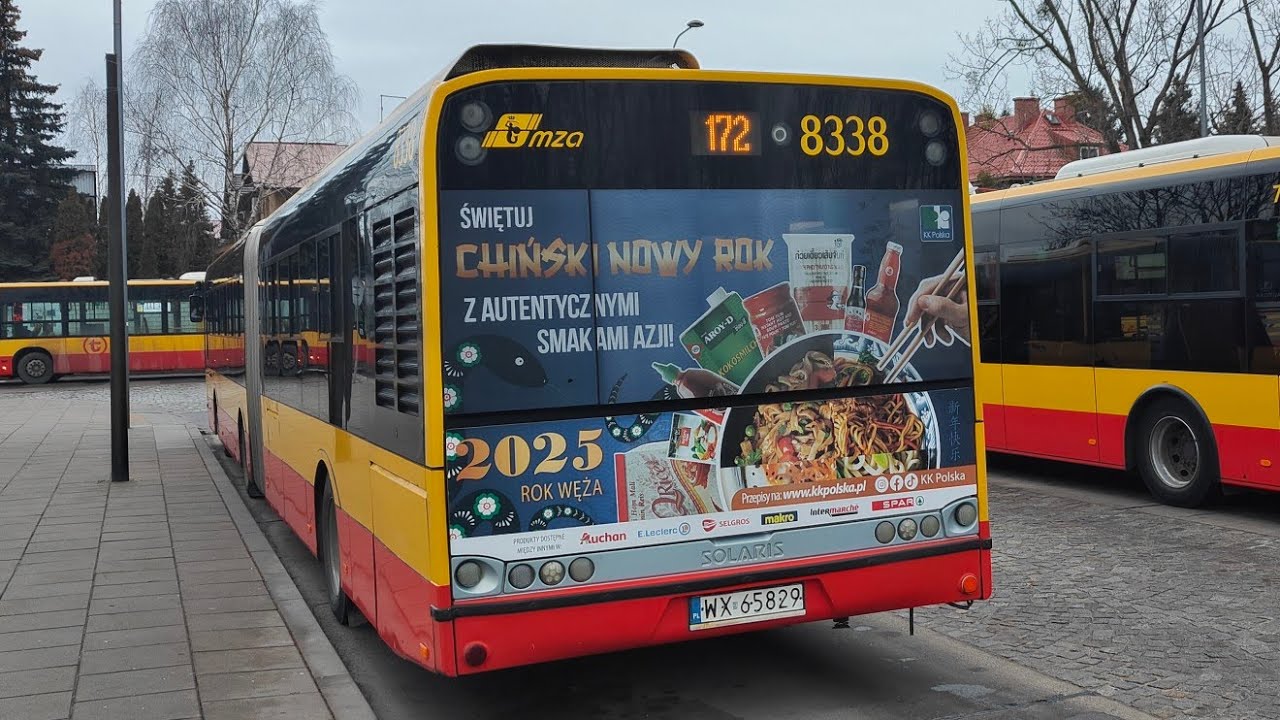 Linia 172 - Solaris Urbino 18 III #8338 ( MZA Warszawa )