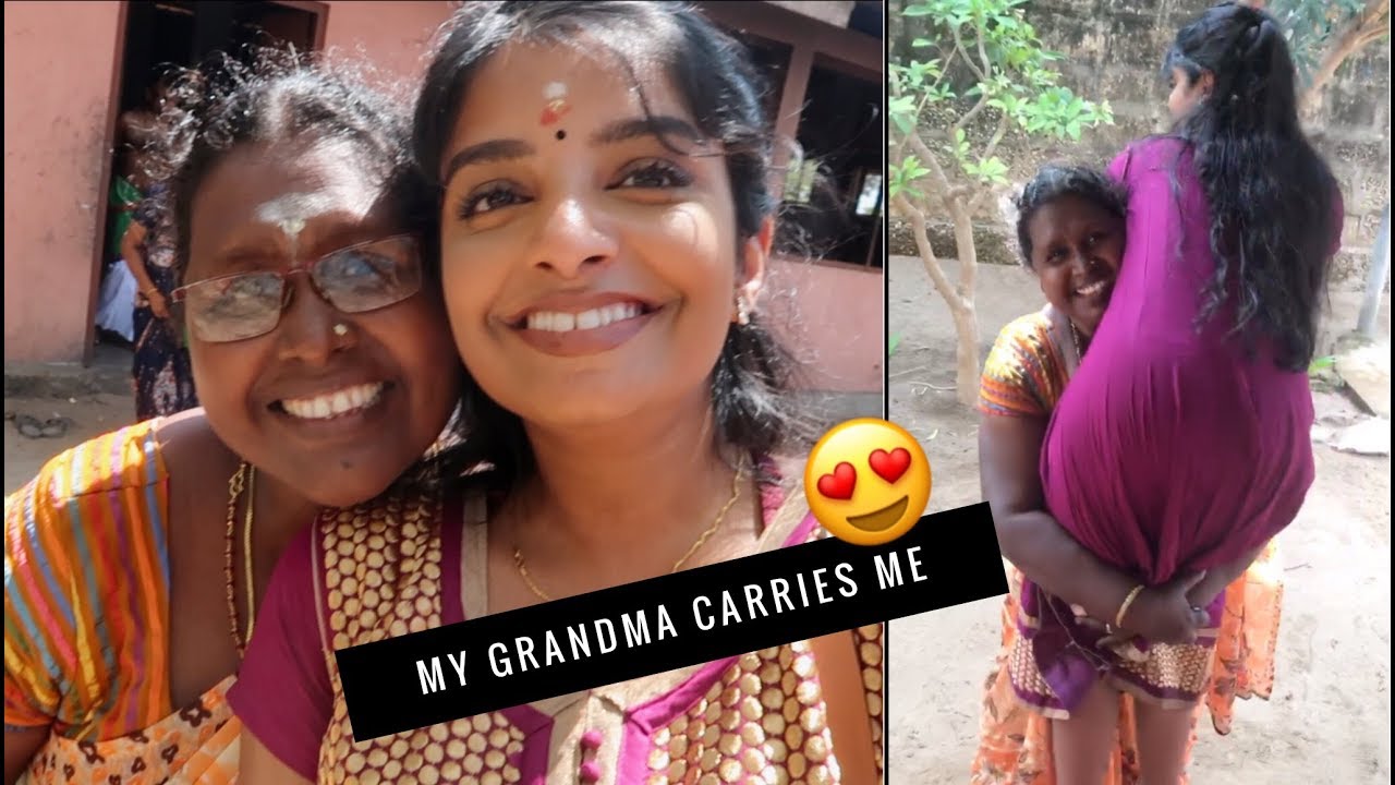 Watch my Grandma Carry Me | Jaffna Sri Lanka VLOG 4 | Nivii06