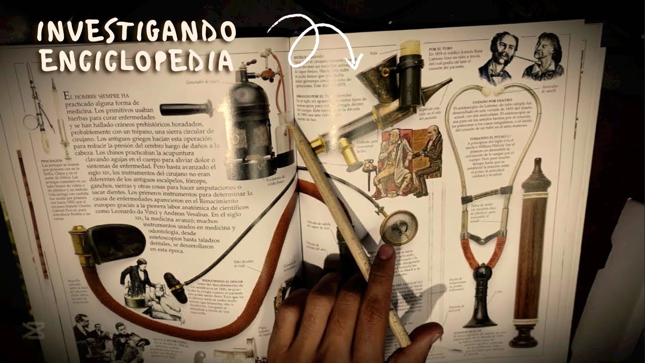 ASMR | Hojeando una enciclopedia sobre INVENTOS