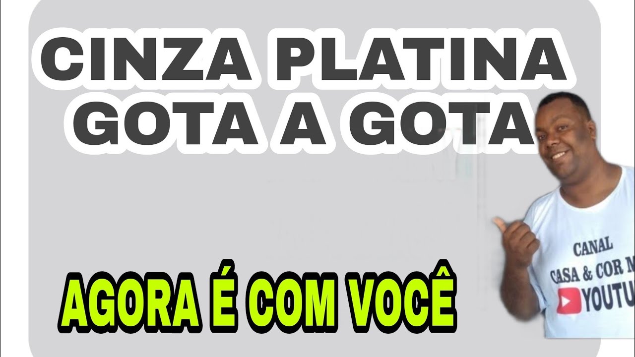👉Como criar a cor de tinta CINZA PLATINA gota a gota👈🎨🎨🎨