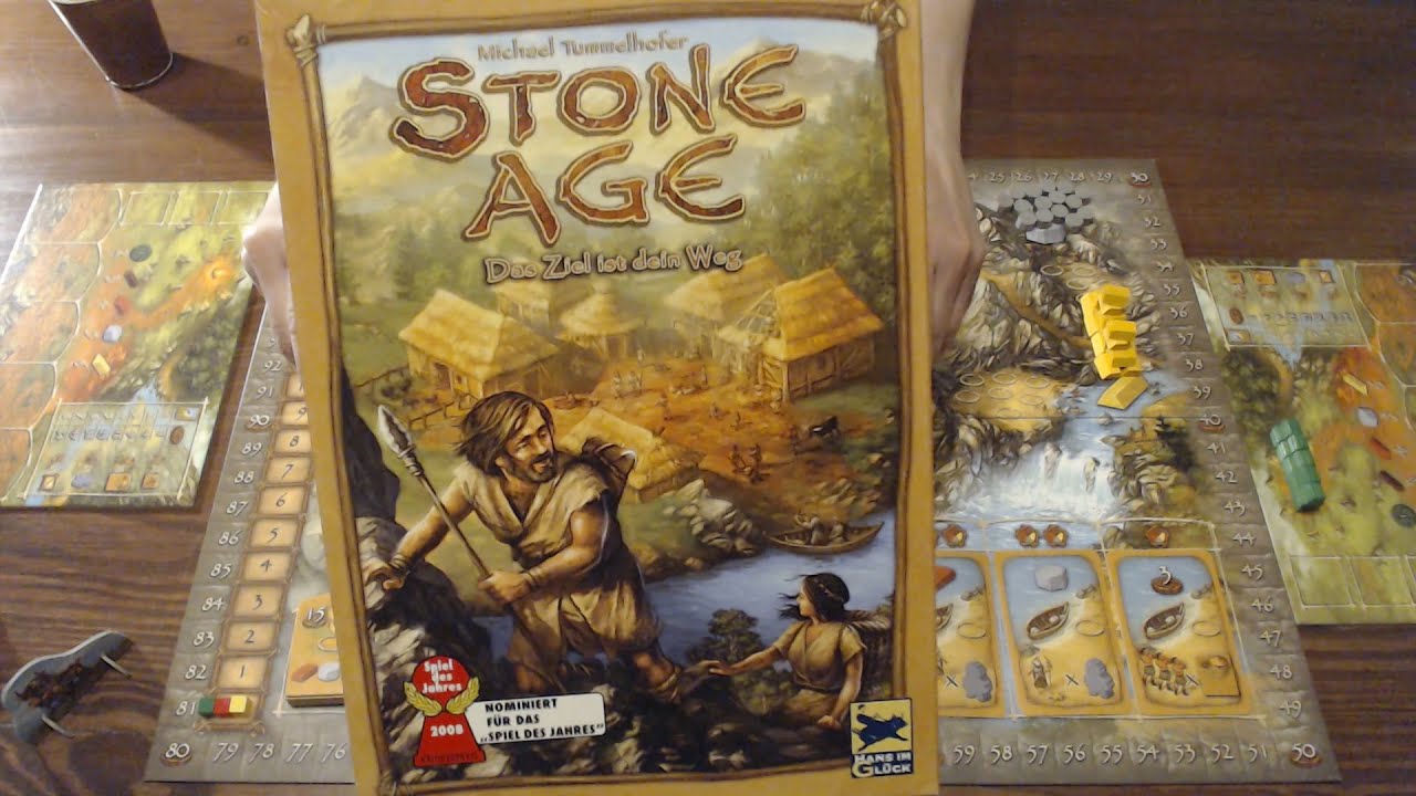 EPOKA KAMIENIA (STONE AGE) - rozgrywka 3-osobowa