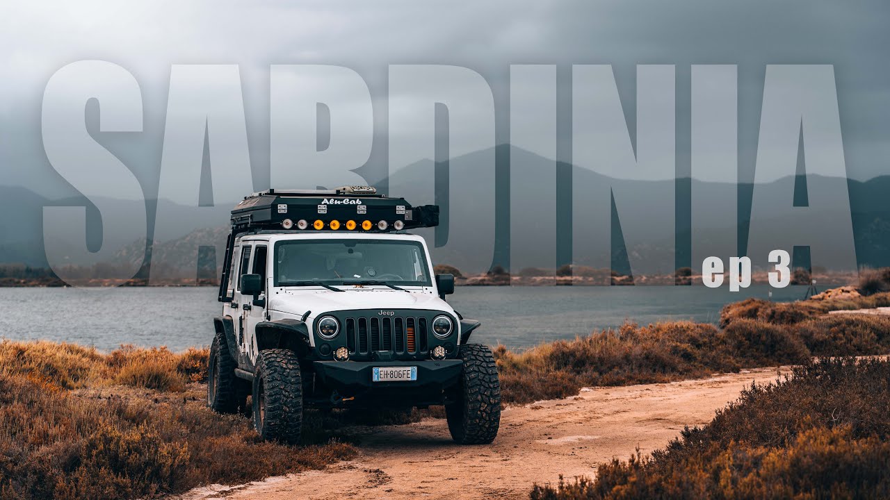 SOLO OVERLAND TRIP Wild Sardinia EP.3 - 4x4 & wild camping Jeep Wrangler with Alucab setup
