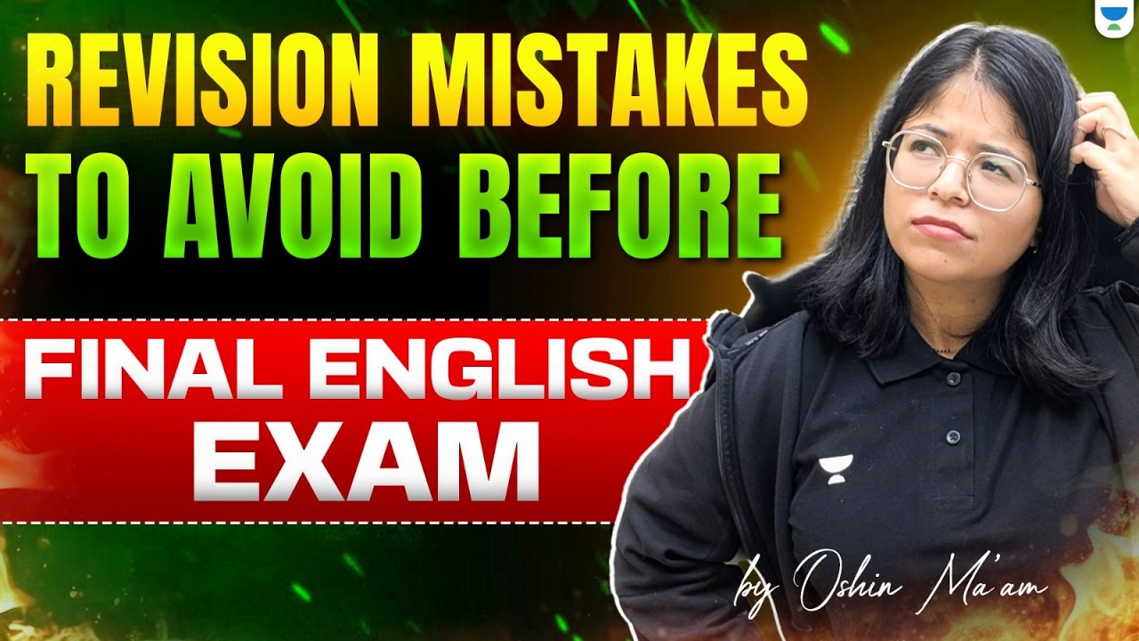 Stop These Revision Mistakes Before Your English Exam! ❌ | Oshin Ma'am
