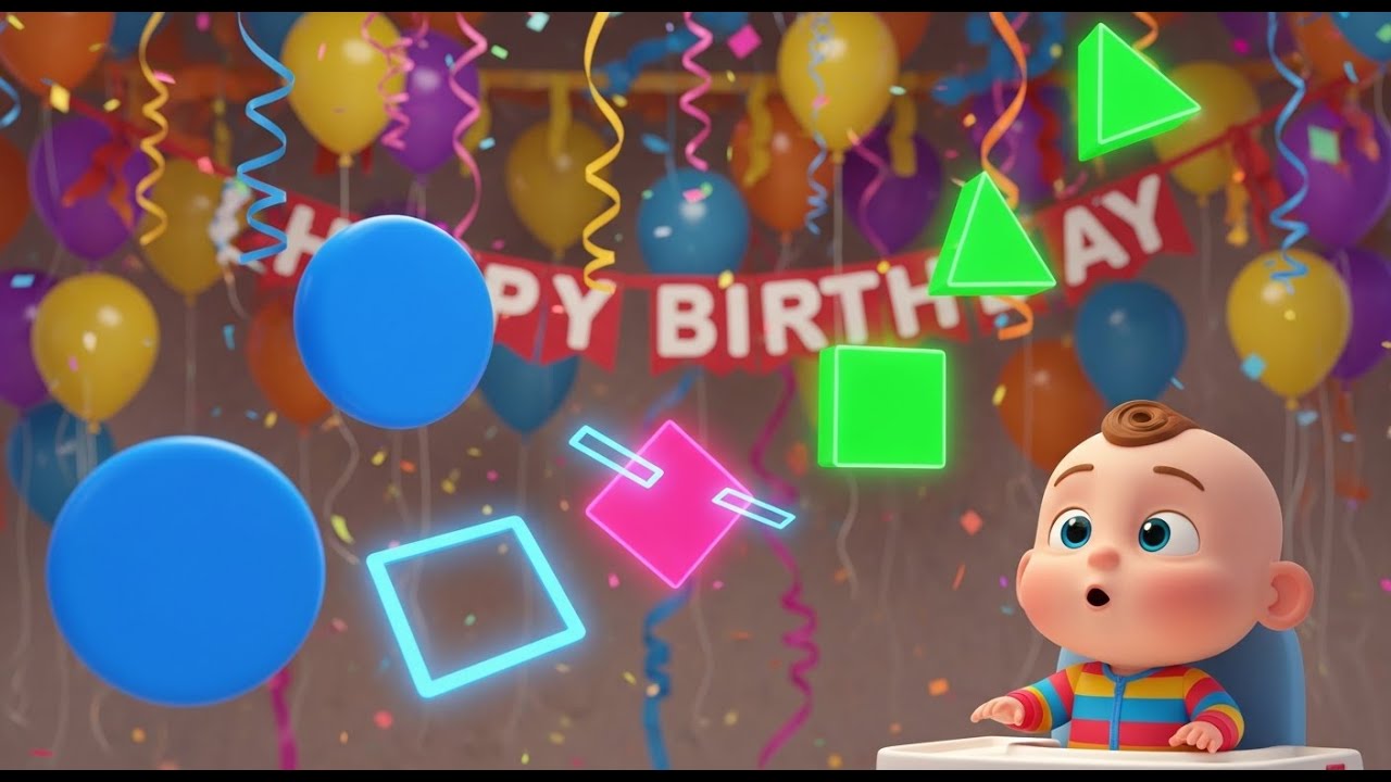 Learning Shape Party 🎉 | Fun Shapes Song for Kids | Learn and Play